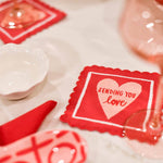 Stamp of Love Cocktail Napkins Set of 4