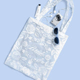 Bride Lace Tote | bachelorette, bridal, wedding, white