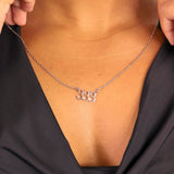 18K Gold PVD Stainless Steel Angel Number Necklace