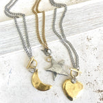 Star moon heart mixed meta necklaces no tarnish jewelry 2025