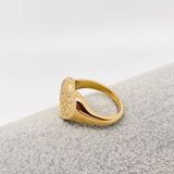 "SELF LOVE CLUB" Heart Shaped 18K Gold Plated Rings - FGS