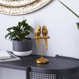 Coastal Gold Polystone Sculpture