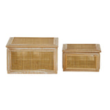 Country Cottage Brown Wood Box Set