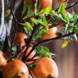 Handmade Artificial Pomegranate Stem – Faux Fruit Decor (Sold Individually)