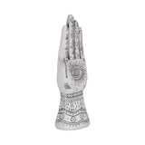 White 10 in. Resin Tattoo Hand Sculpture