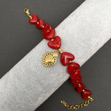 Resin Heart Linked Bracelet - FGS