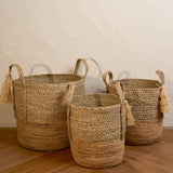 Attractive Coastal Charm Tassel Basket