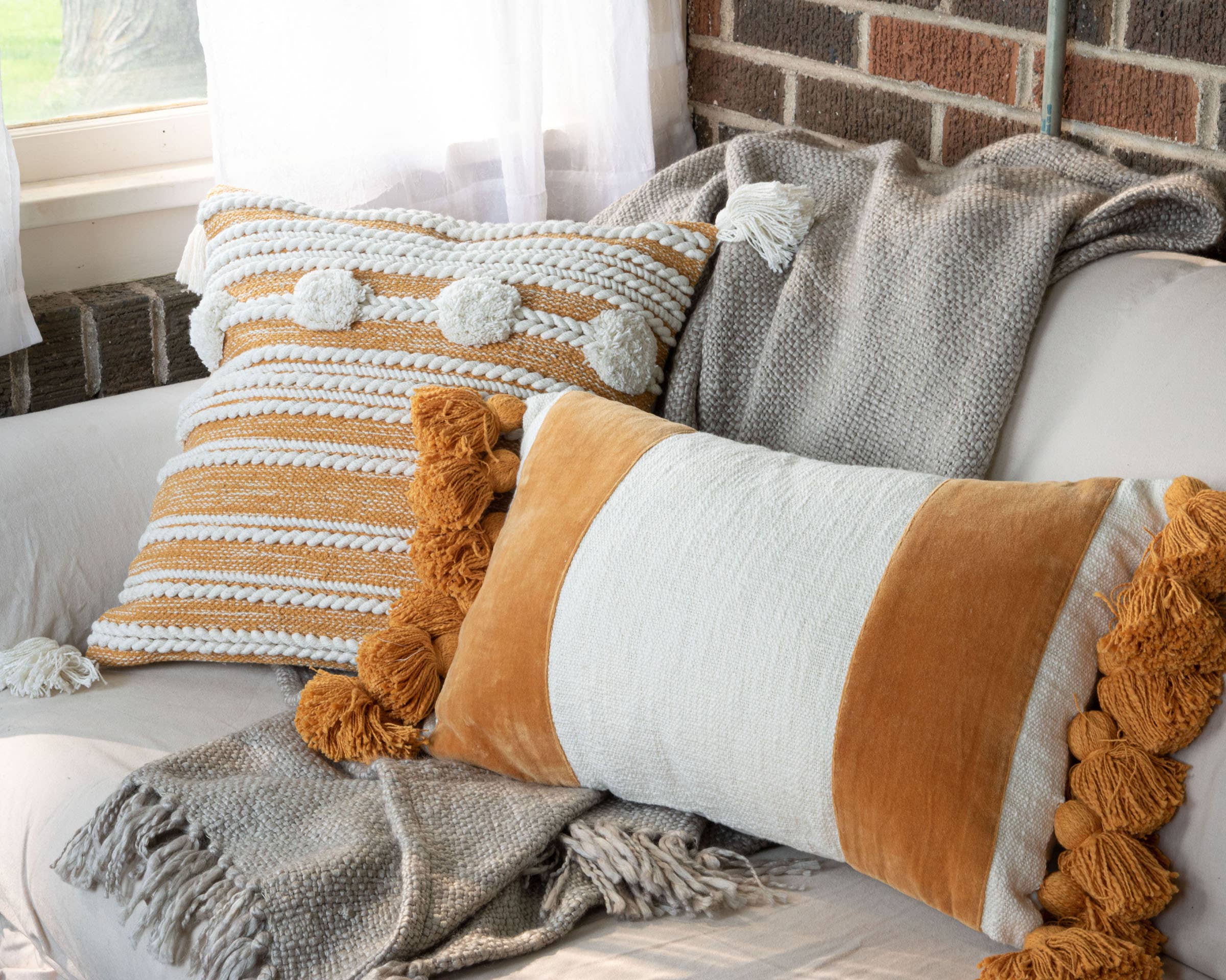14X22 Hand Woven Charlene Pillow