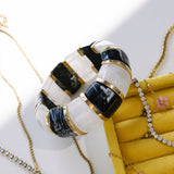 Bibi Stretch Bracelet - Black/White