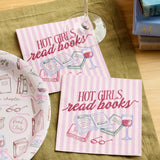Hot Girls Book Club Napkins | book party, bookish