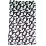 Scary Ghost Pattern Halloween Decor Waffle Tea Towel