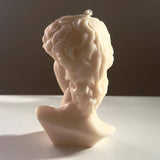David Statue Head Candle - Michelangelo Art Decor