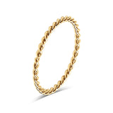 Stainless Steel Braided Stacking Ring - Hypoallergenic