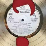 Wutang "Enter The Wutang" Laser Cut Gold LP Record Wall Art