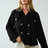 HALF TRENCH DOUBLE BUTTON JACKET