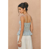Brume et Fleur Ruffled Croset Top