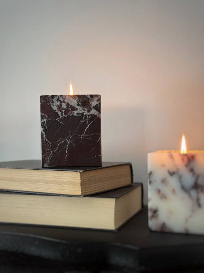 Marble Candle- White Label Ready