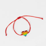 Rainbow Heart Gourd Bracelet
