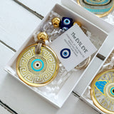 Evil Eye Wall Hanging, Gold Evil Eye Wall Decor, Protection