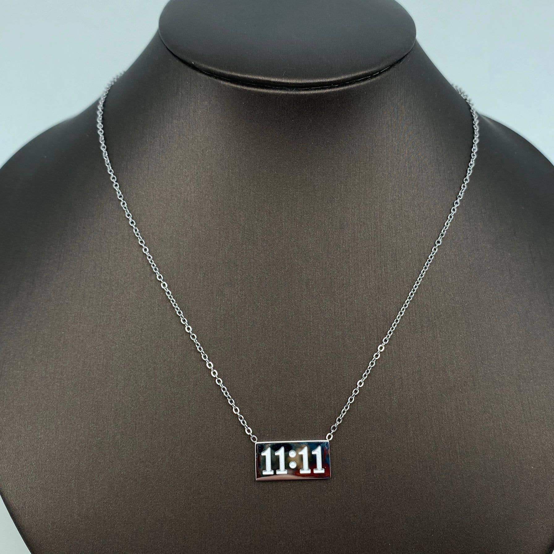 11:11 Charm Pendant Stainless Steel Necklace - FGS