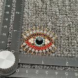 Sparkling Rhinestone Devil's Eye Brooch