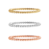 Stainless Steel Braided Stacking Ring - Hypoallergenic