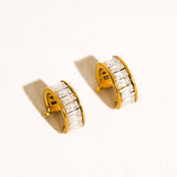 Olianne 18K Gold Non-Tarnish Baguette Ear Cuff