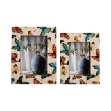 4 in. x 6 in. Ivory Wood Butterflies Photo Frame