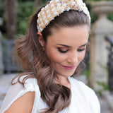 TUFTED STRAW KNOTTED HEABDAND