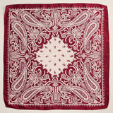 Abstract Pattern Printed Square Silky Satin Scarf