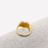 "SELF LOVE CLUB" Heart Shaped 18K Gold Plated Rings - FGS