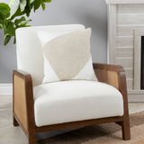Velvet Throw Pillow With Geometric Design