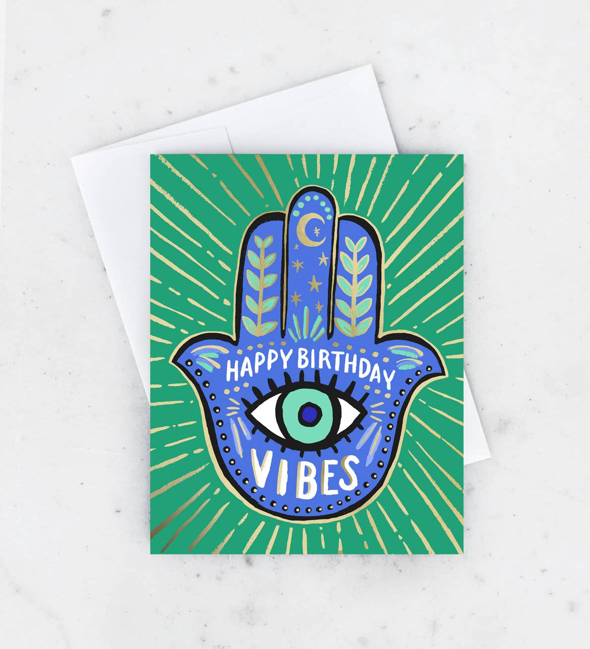 Hamsa Birthday Card