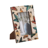 4 in. x 6 in. Ivory Wood Butterflies Photo Frame