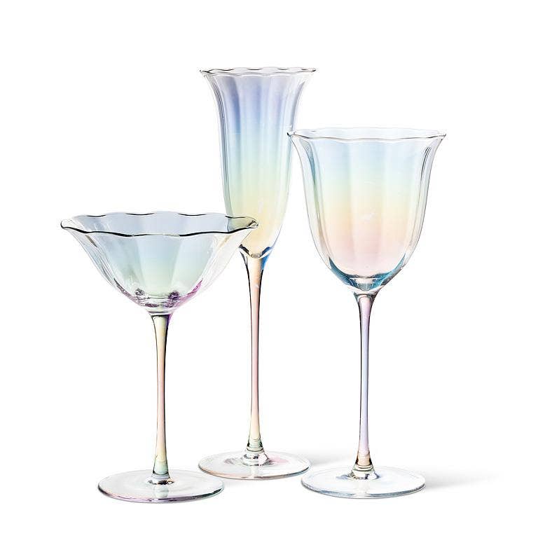 Iris Tulip Coupe Glass-6.5"H(13oz)