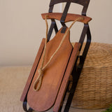 METAL AND WOOD CHRISTMAS SLED