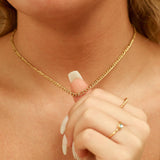 18K Gold Figaro Chain Necklace