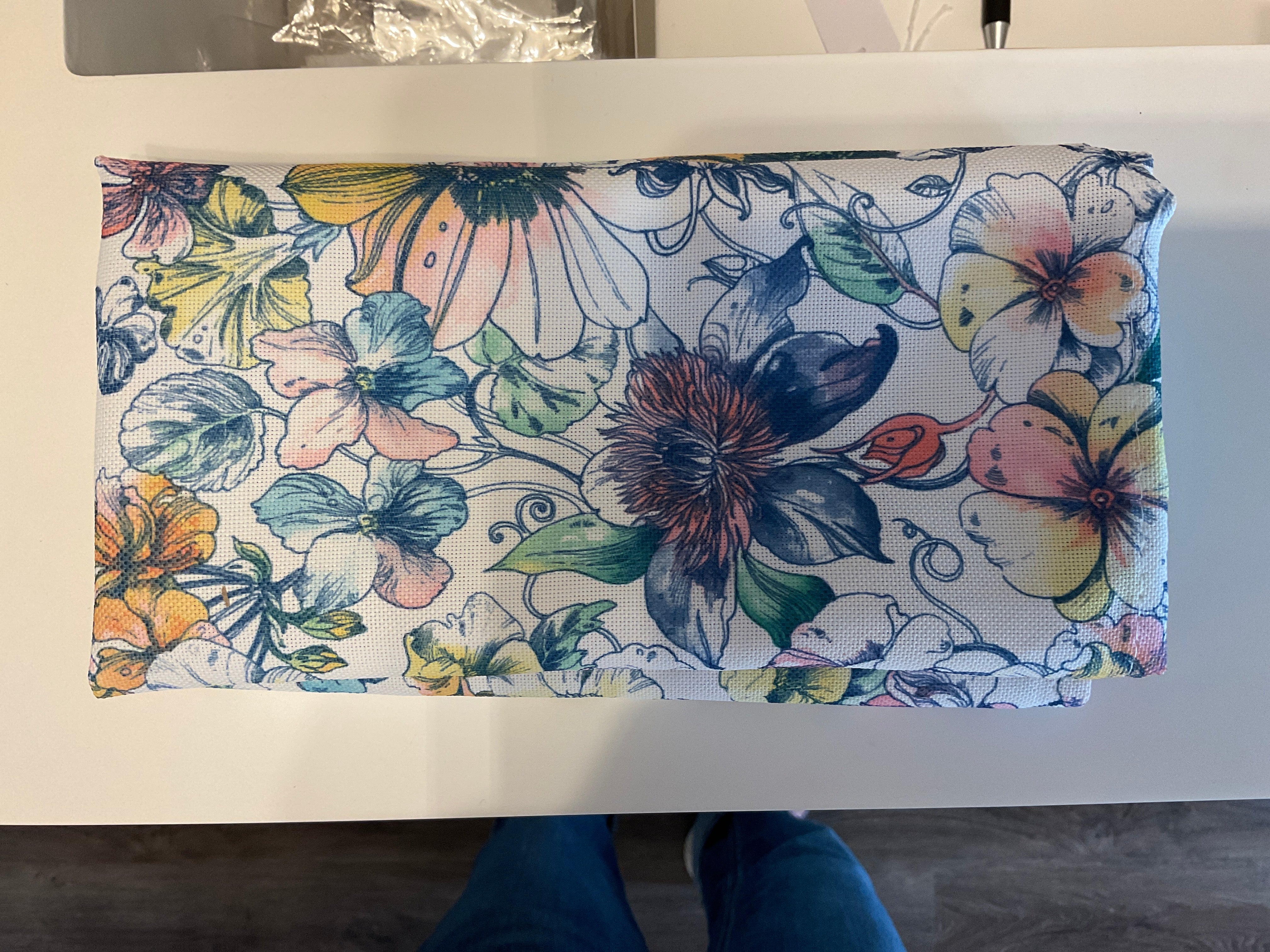 Floral Watercolor Napkins - set of 4