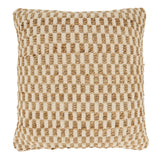 Artisanal Jute and Cotton Woven Throw Pillow