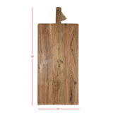 Prairie 38 Inch Oversized Cutting Board Acacia Wood & Jute