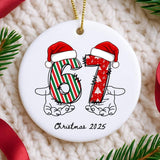 Funny 6 7 Ornament, Christmas 2025 Ornament, 6 7 Xmas Gift