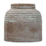 Brio Small Antique Brown Glazed Terracotta Planter Pot