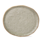 SALE Matte Reactive Speckle Texture Glaze Platter - Beige