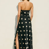 Gentle Whisper Strapless Tie Back Maxi Dress