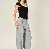 STRIPE CLASSIC BARREL PANTS