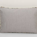 Leopard Ikat Velvet Pillow, Silk Lumbar Cushion Cover, Boho