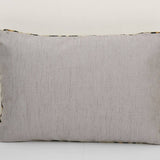 Leopard Ikat Velvet Pillow, Silk Lumbar Cushion Cover, Boho