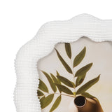 4 in. x 6 in. White Resin Wavy Arch Photo Frame