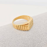 "Rich bitch" 18K Gold Plated Stainless Steel Ring - FGS