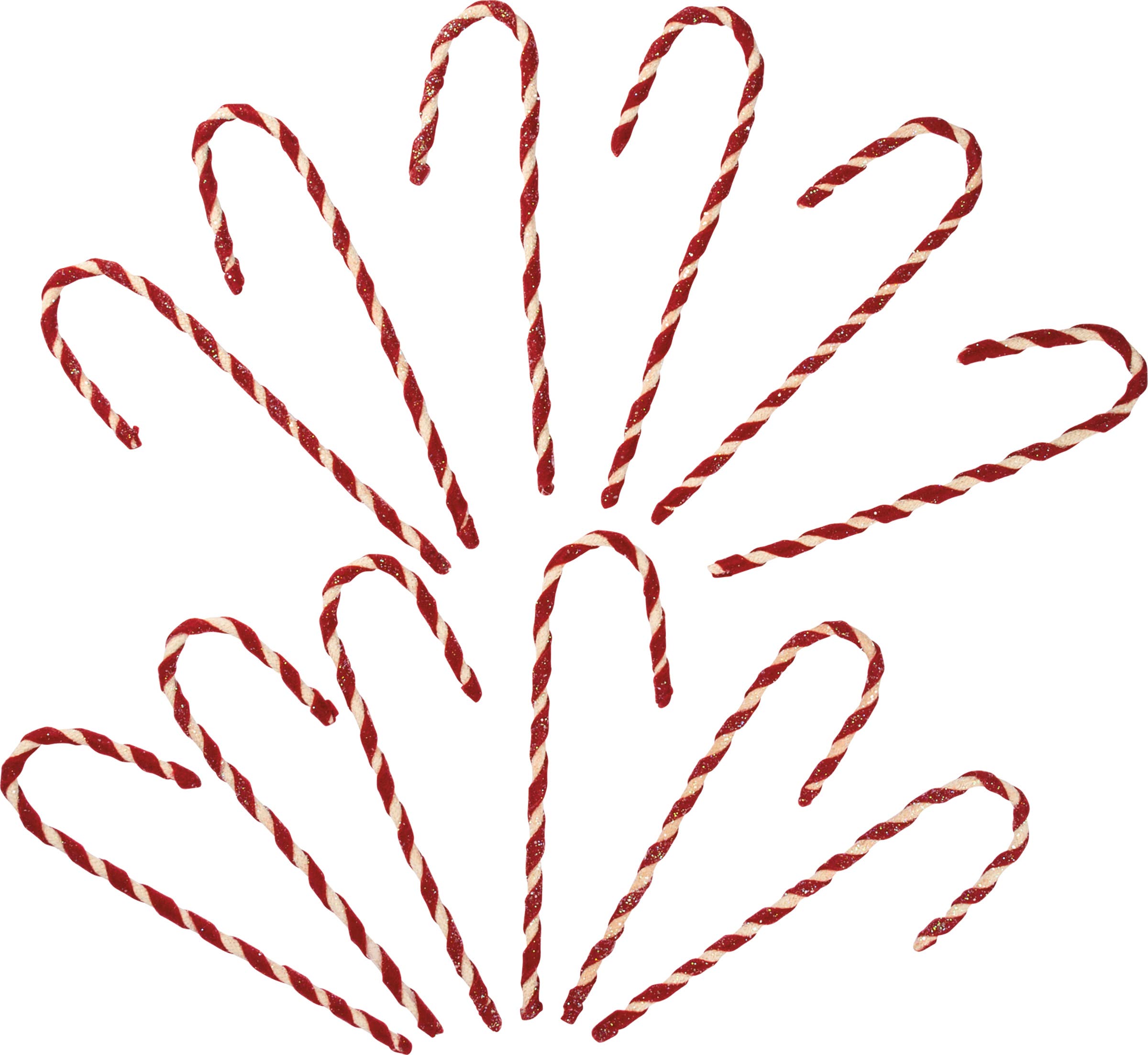 Fabric Candy Cane Ornament